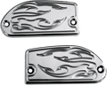 BARON Master Cylinder Cover - Flame - Yamaha - Chrome BA-7629-03