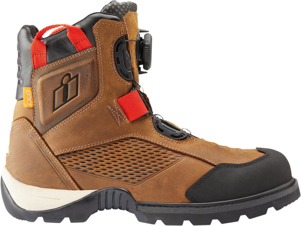 ICON Stormhawk Boots - Brown - Size 9 3403-1164