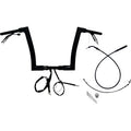 FAT BAGGERS INC. 1-1/2" EZ Install Flat Top Handlebar - 12" - Black 649912-B