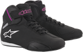 ALPINESTARS Women's Sektor Shoes - Black/Pink - US 9.5 251571910400