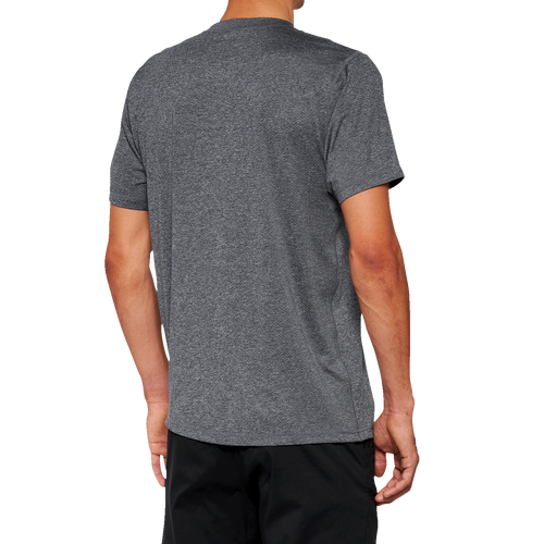 100% Mission Athletic T-Shirt - Charcoal - Medium 20014-00011