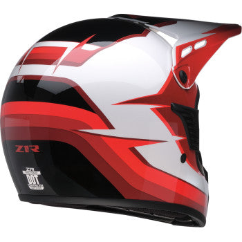 Z1R Child Dirt Maxx Helmet - Vortex - Red/White - S/M 0111-1741