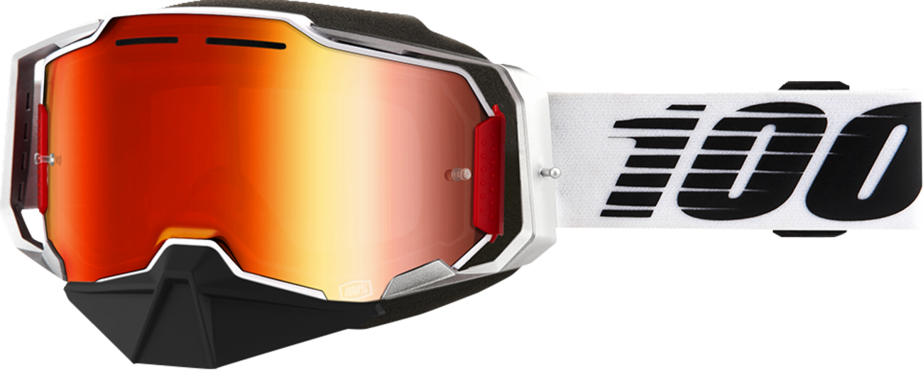 100% Armega Snow Goggles - Lightsaber - Red Mirror 50008-00002