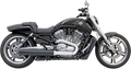 BASSANI XHAUST 4" Slip-On Mufflers for VRSCF - Black 1V17RB