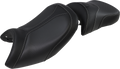 SADDLEMEN Adventure Tour Seat - Low - Lumbar Backrest - Black - R1200GS '13-'19 0810-BM33LR