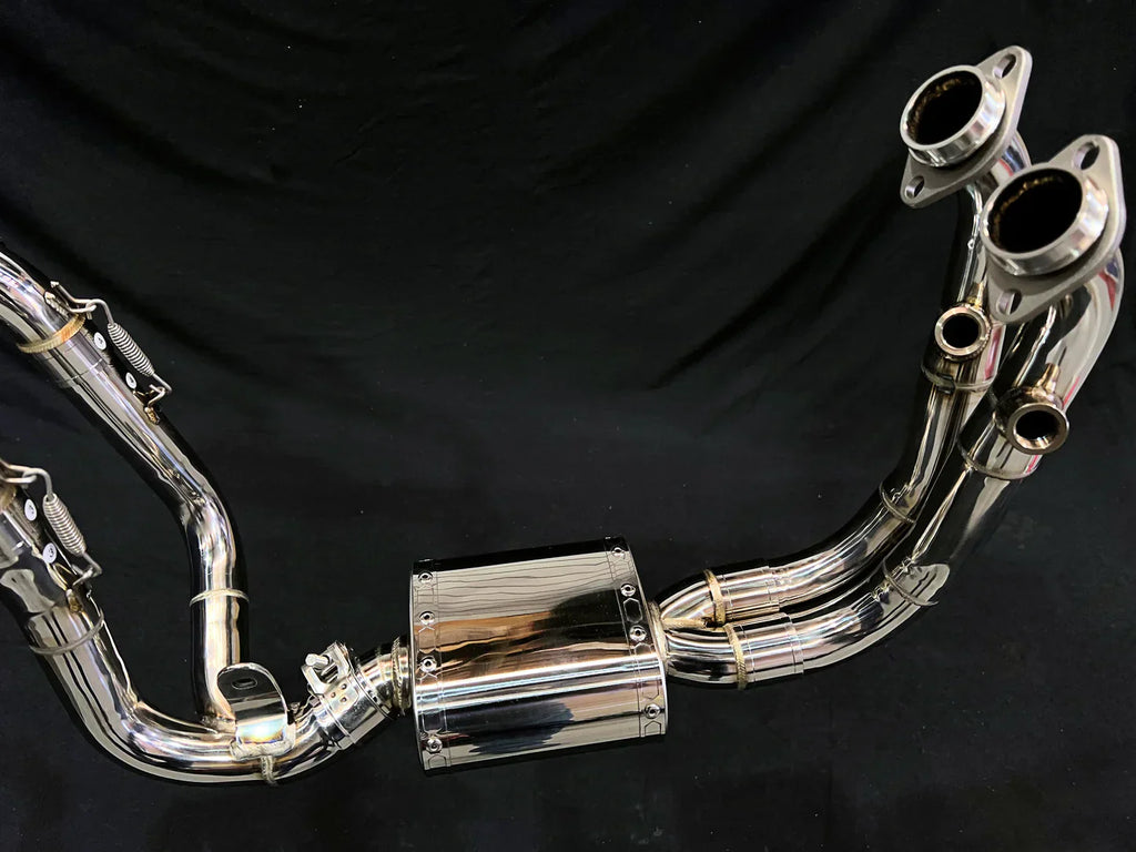 Vandemon CFMOTO single-sided swingarm  450SR-S 2023-2024 Stainless Steel / Titanium High Mount Exhaust System CFMOTO450SRSHMEXHC VA-8
