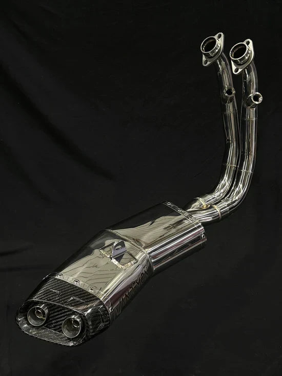 Vandemon CFMOTO 450NK Stainless Steel Low Mount Exh System 2023-24  CFMOTO450NKSSLMEXHA VA-100