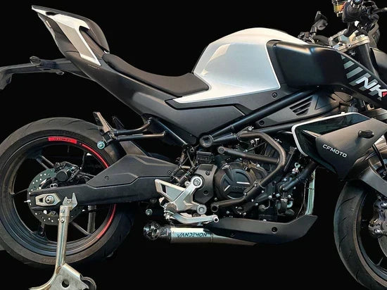 Vandemon CFMOTO 450NK Stainless Steel Low Mount Exh System 2023-24  CFMOTO450NKSSLMEXHA VA-100