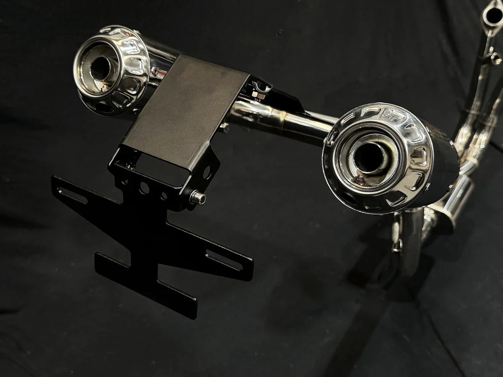 Vandemon CFMOTO single-sided swingarm  450SR-S 2023-2024 Stainless Steel / Titanium High Mount Exhaust System CFMOTO450SRSHMEXHC VA-8