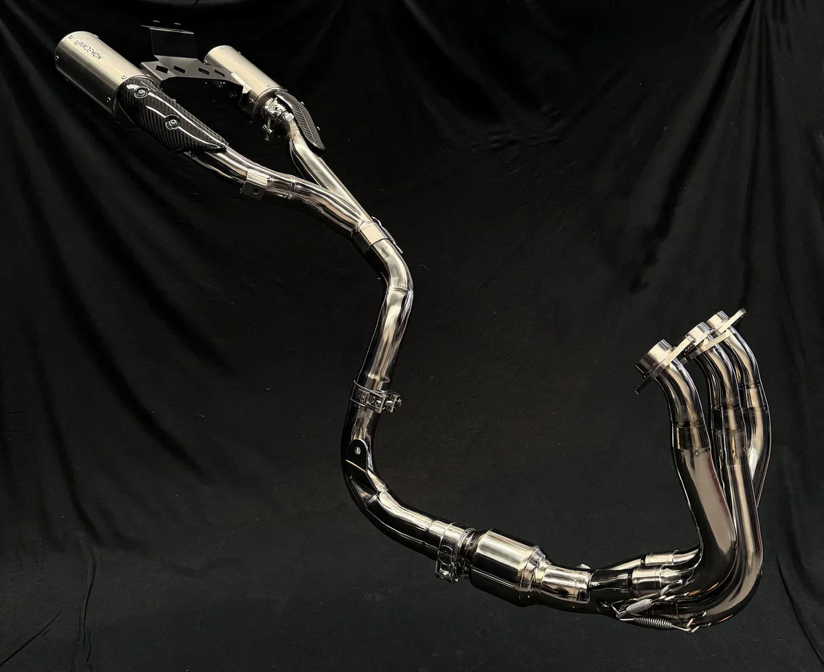 Vandemon CFMOTO 675SR-R, 675SR-S, 675SS High Mount Titanium Exhaust System 2024-2026 CFMOTO675SRRTIHMEXHA VA-107