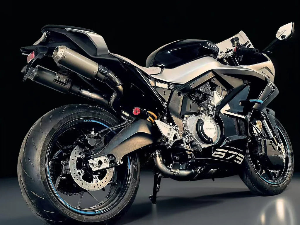 Vandemon CFMOTO 675SR-R, 675SR-S, 675SS High Mount Titanium Exhaust System 2024-2026 CFMOTO675SRRTIHMEXHA VA-107