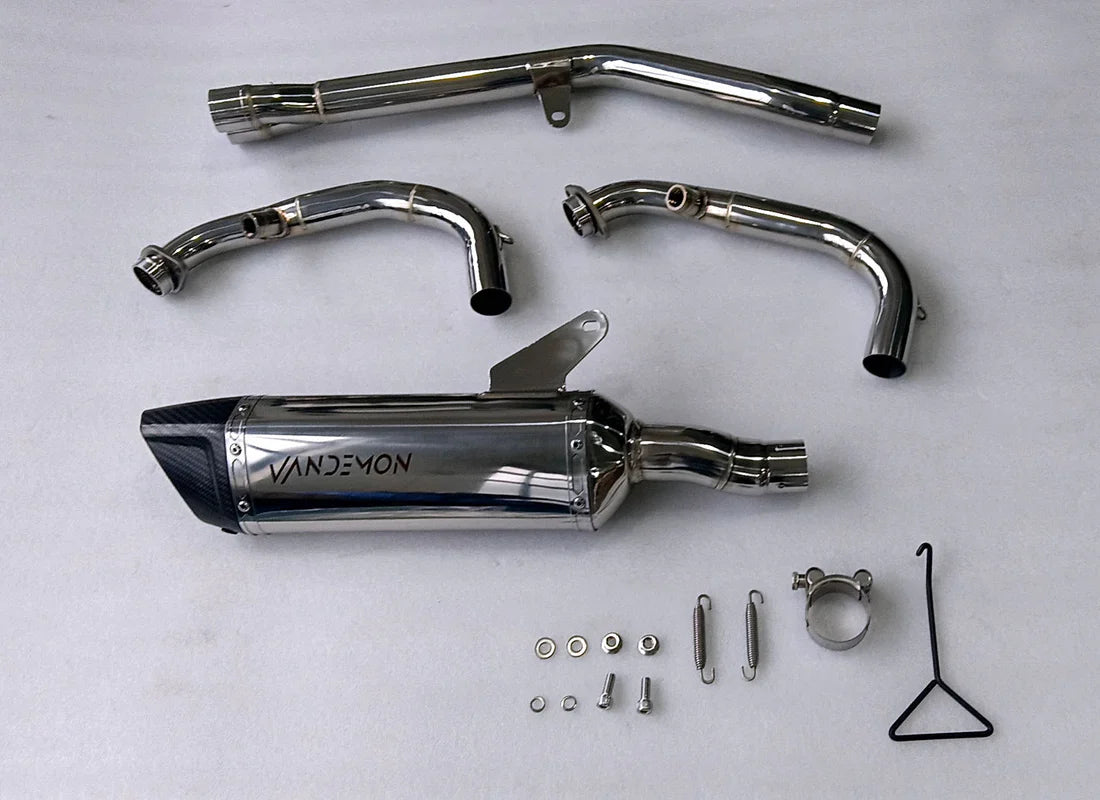 Vandemon CFMOTO 450MT Adventure Stainless Steel Exhaust System CFMOTO450MTSSEXHC