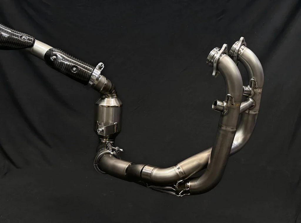 Vandemon CFMOTO 800MT Adventure Titanium Exhaust System  CFMOTOMT8ADEXHBRA VA-108