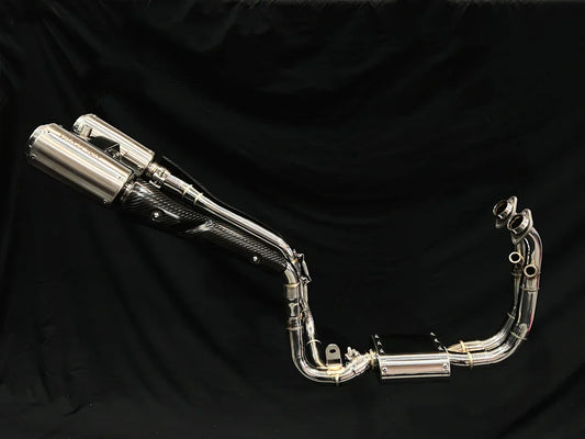 Vandemon CFMOTO 450SR Stainless Steel / Titanium High Mount Exhaust System  CFMOTO450SRSSHMEXHA