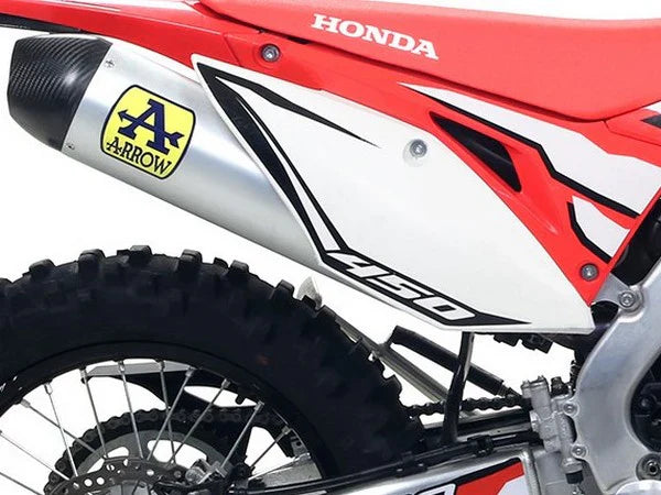 Arrow Honda CRF450L/XR 19-25  Homologated Race Tech Aluminium Silencer With Catalyst With Carbon End Cap And With Welded Link Pipe 72530akz