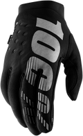 100% Brisker Gloves - Black/Gray - Medium 10003-00001