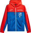 ALPINESTARS H Block Hoodie - Warm Red/Bright Blue - Medium 1213510703171M