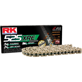 RK 525 XRE - Drive Chain - 112 Links - Gold GB525XRE-112