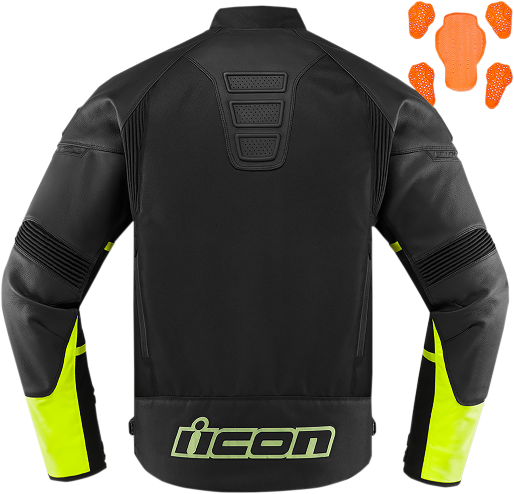 ICON Contra2™ CE Jacket - Black/Hi-Viz - 3XL 2810-3659
