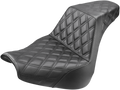 SADDLEMEN Step-Up Seat - Full Lattice Stitch - Black - FXBR/S 818-31-175
