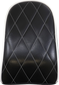 LE PERA Bare Bones Pillion Pad - Diamond - Black w/ White Stitch - FL/FX '18-'22 LYB-007PDMWTP