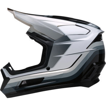 Z1R Youth Dirt Maxx Helmet - Vortex - Black/White/Gray - Large 0111-1727