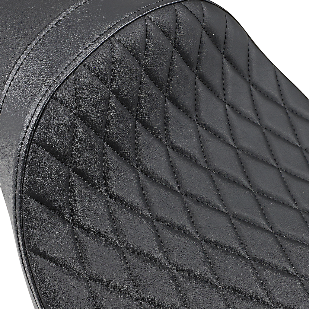 DRAG SPECIALTIES Extended Predator Seat - Diamond - '04-'20 XL NO RUBBER BUMPERS 0804-0611