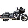 S&S CYCLE 2-into-1 Qualifier Exhaust System - Brushed Stainless Steel - Race Only - Indian with PowerPlus 550-1130