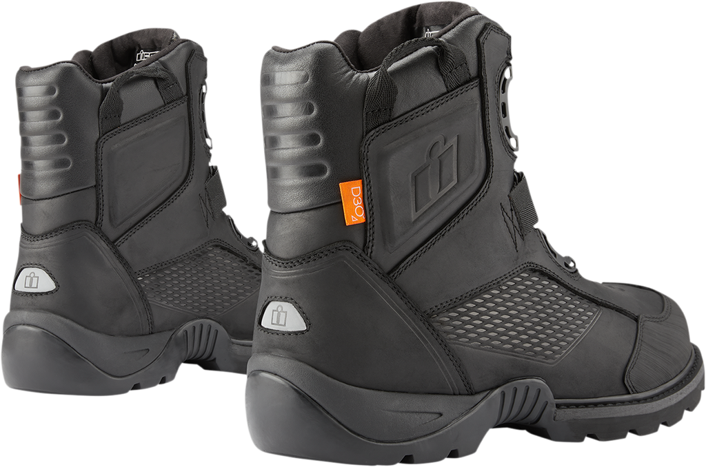 ICON Stormhawk Boots - Black - Size 7 3403-1149