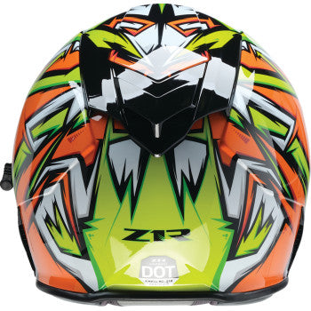 Z1R Warrant Snow Helmet - Neuron - Orange/Green - Medium 0101-17225