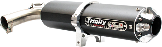 TRINITY RACING Stage 5 Slip-On Muffler - Black TR-4158S-BK