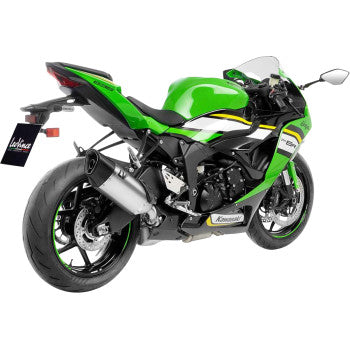 LEOVINCE  LV-14 R Slip-On Muffler - Stainless Steel - Kawasaki ZX-6R  15625U