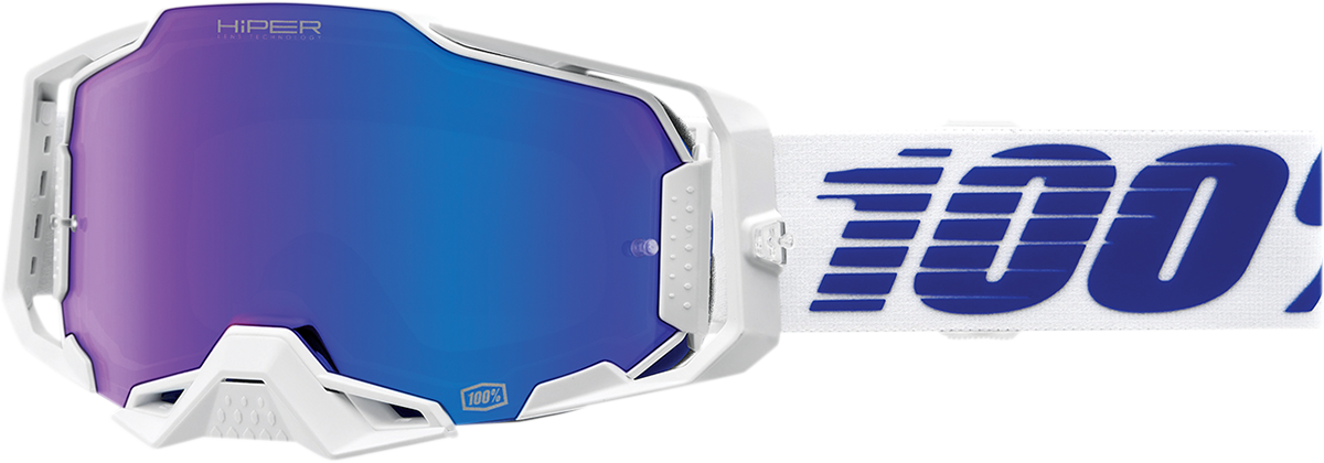 100% Armega Goggles - Izi - HiPER Blue Mirror 50003-00004