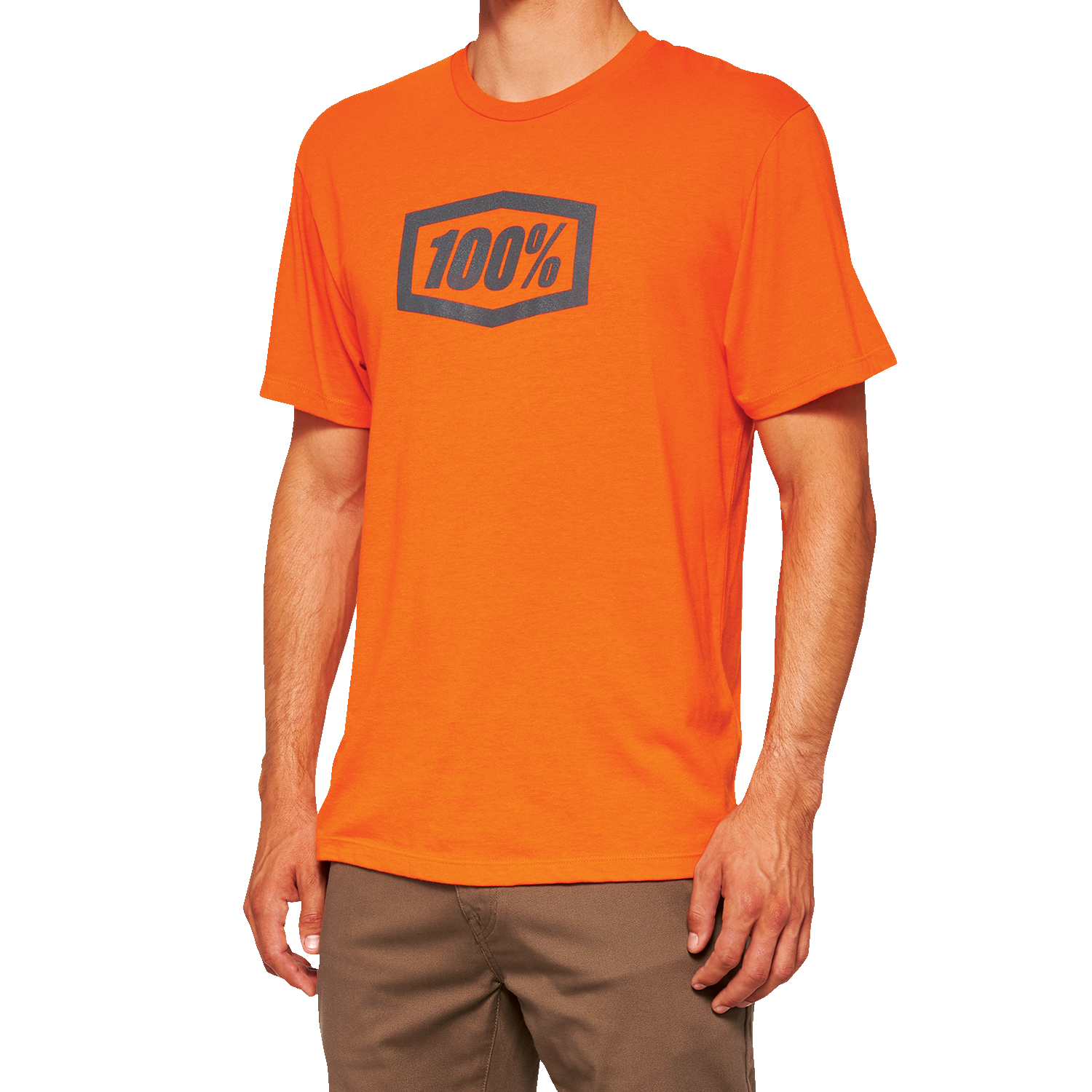 100% Icon T-Shirt - Orange - Large 20000-00042