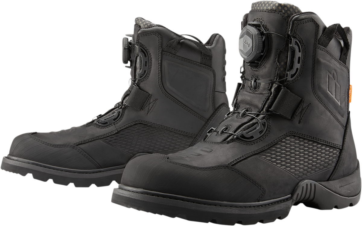 ICON Stormhawk Boots - Black - Size 10.5 3403-1155