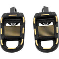 DRAG SPECIALTIES Adjustable Foot Pegs - Black/Gold 1620-2784