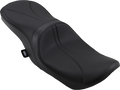 DRAG SPECIALTIES Low Touring Seat - Mild Stitched - Ness Winged Tanks - FL '08-'22 0801-1077