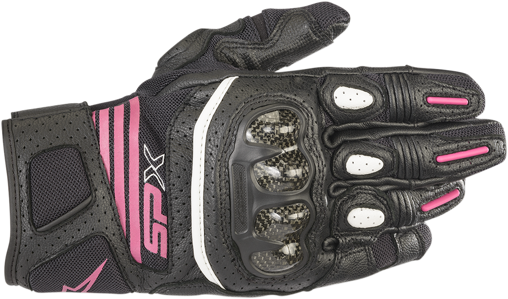 IN STOCK ALPINESTARS Women Stella SPX AC V2 Gloves - Black/Fuchsia - Large 3517319-1039-L