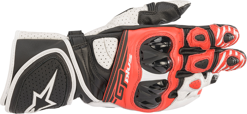 ALPINESTARS GP Plus R v2 Gloves - Black/White/Red - Large 3556520-1304-L