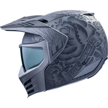 ICON Elsinore™ Helmet - Darkgard - Black - Large 0101-18341