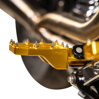 THRASHIN SUPPLY CO. Aggressor Footpegs - Rear - Gold TSC-2022-5-D