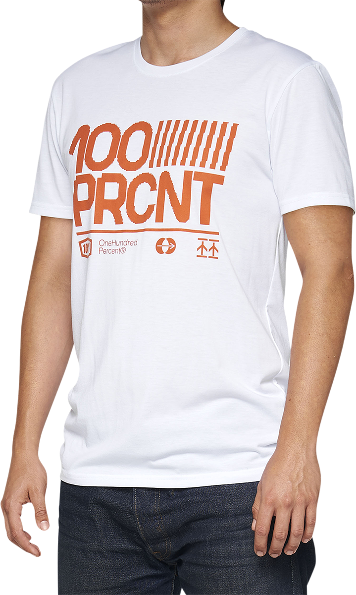 100% Tech Surman T-Shirt - White - Medium 35031-000-11