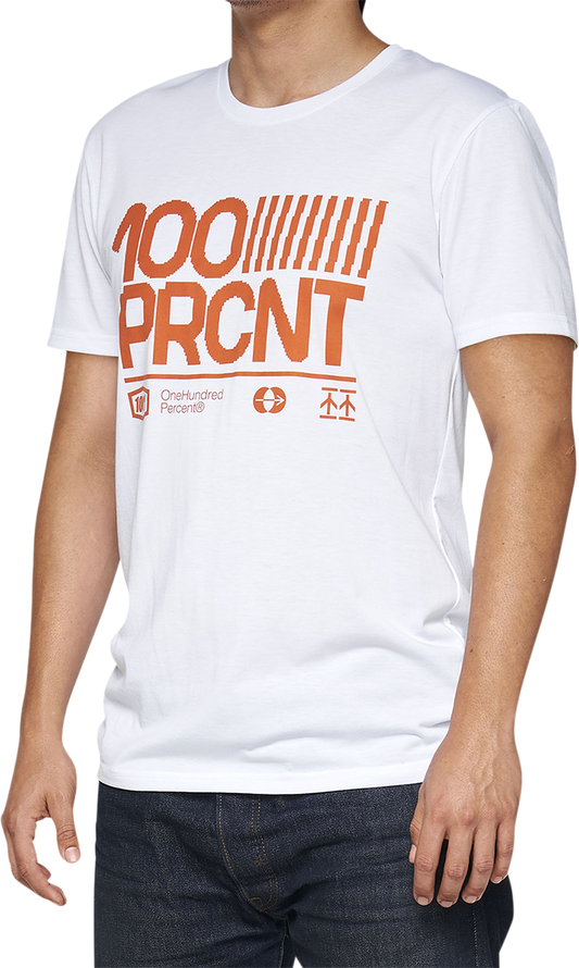 100% Tech Surman T-Shirt - White - Medium 35031-000-11