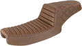 SADDLEMEN Step-Up Seat - Front Tuck-n-Roll/Rear Lattice Stitch - Brown 891-04-176BR