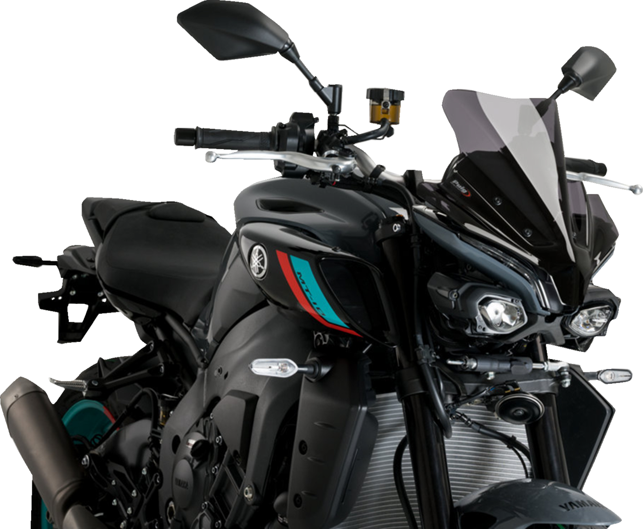 PUIG HI-TECH PARTS New Generation Sport Windshield - Dark Smoke - MT-10/SP 21361F