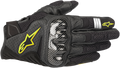 ALPINESTARS SMX-1 Air V2 Gloves - Black/Fluo Yellow - Medium 3570518-155-M
