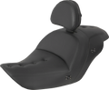SADDLEMEN Heated Roadsofa Pillow Top Seat - With Backrest - Black H23-20-181BRHCT