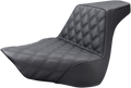 SADDLEMEN Step-Up Seat - Front Lattice Stitch - Black 818-27-172