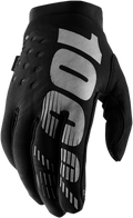 100% Youth Brisker Gloves - Black/Gray - XL 10004-00003