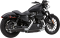 COBRA Slashcut Mufflers - Black - '04-'13 XL 6030RB